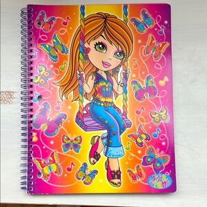 Lisa Frank Hippie Butterfly Theme Book